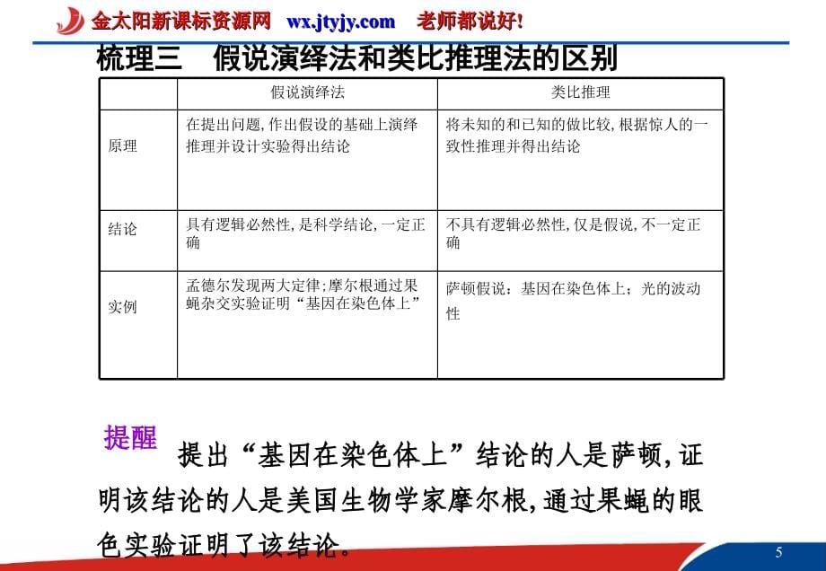 2011高考一轮复习幻灯片：遗传基本定律的知识梳理与题型探究_第5页