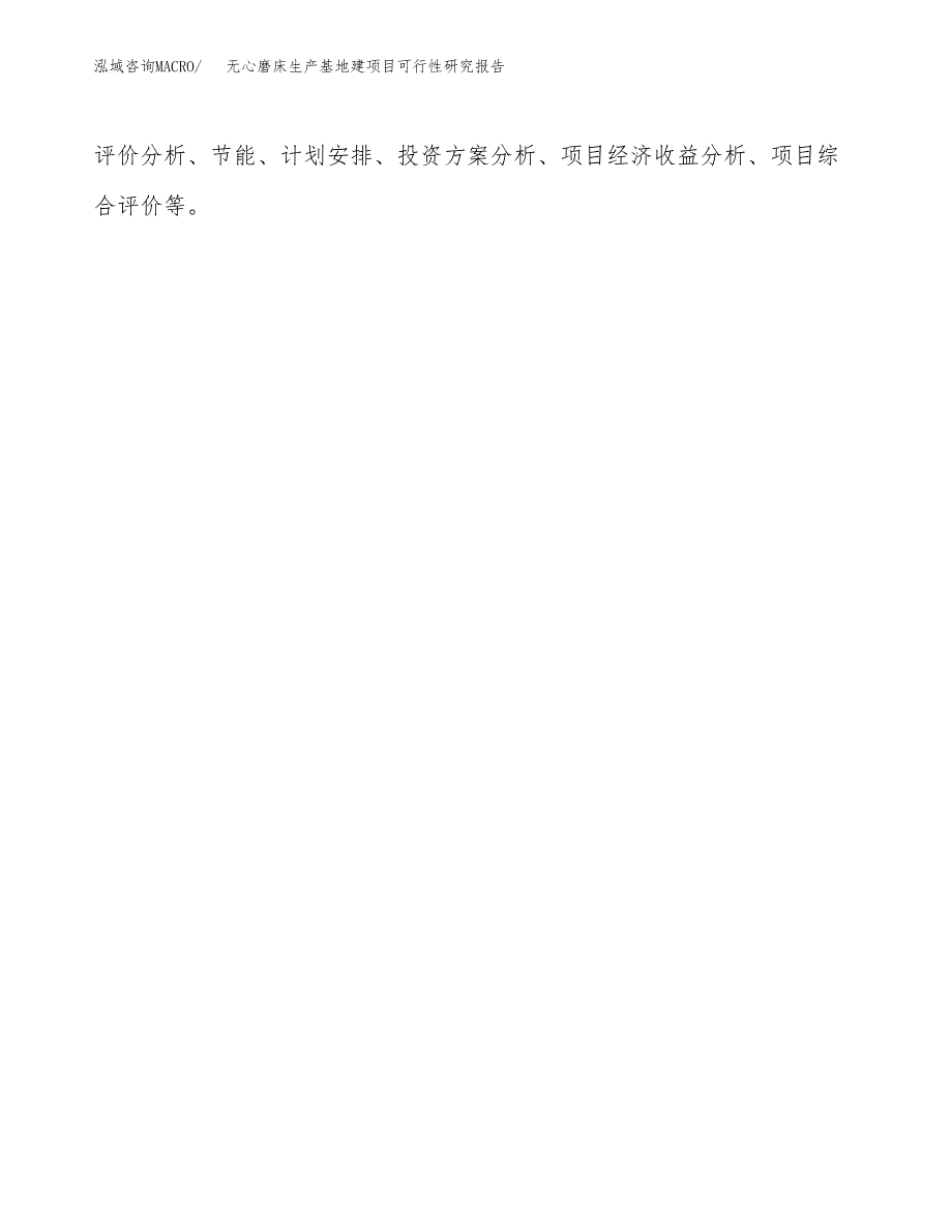 （模板）无心磨床生产基地建项目可行性研究报告_第3页