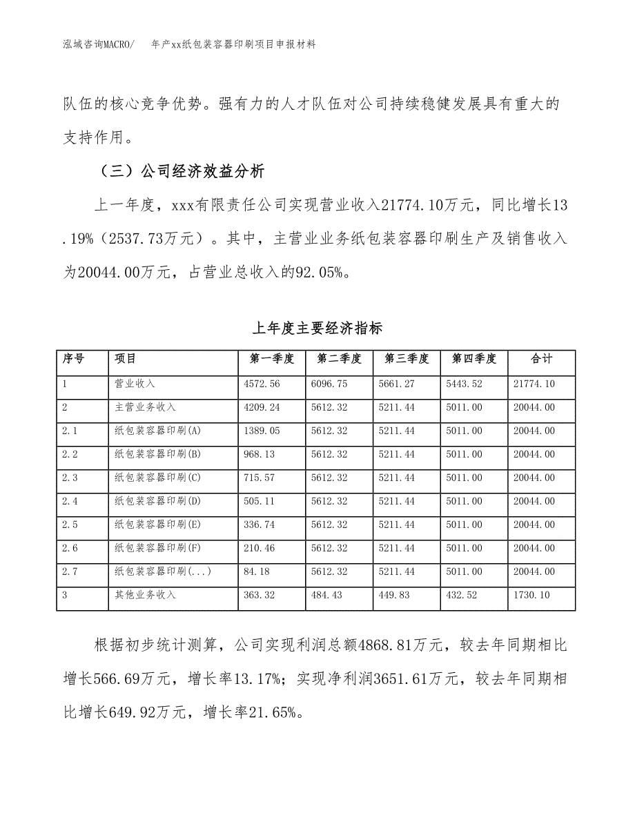 年产xx纸包装容器印刷项目申报材料_第5页