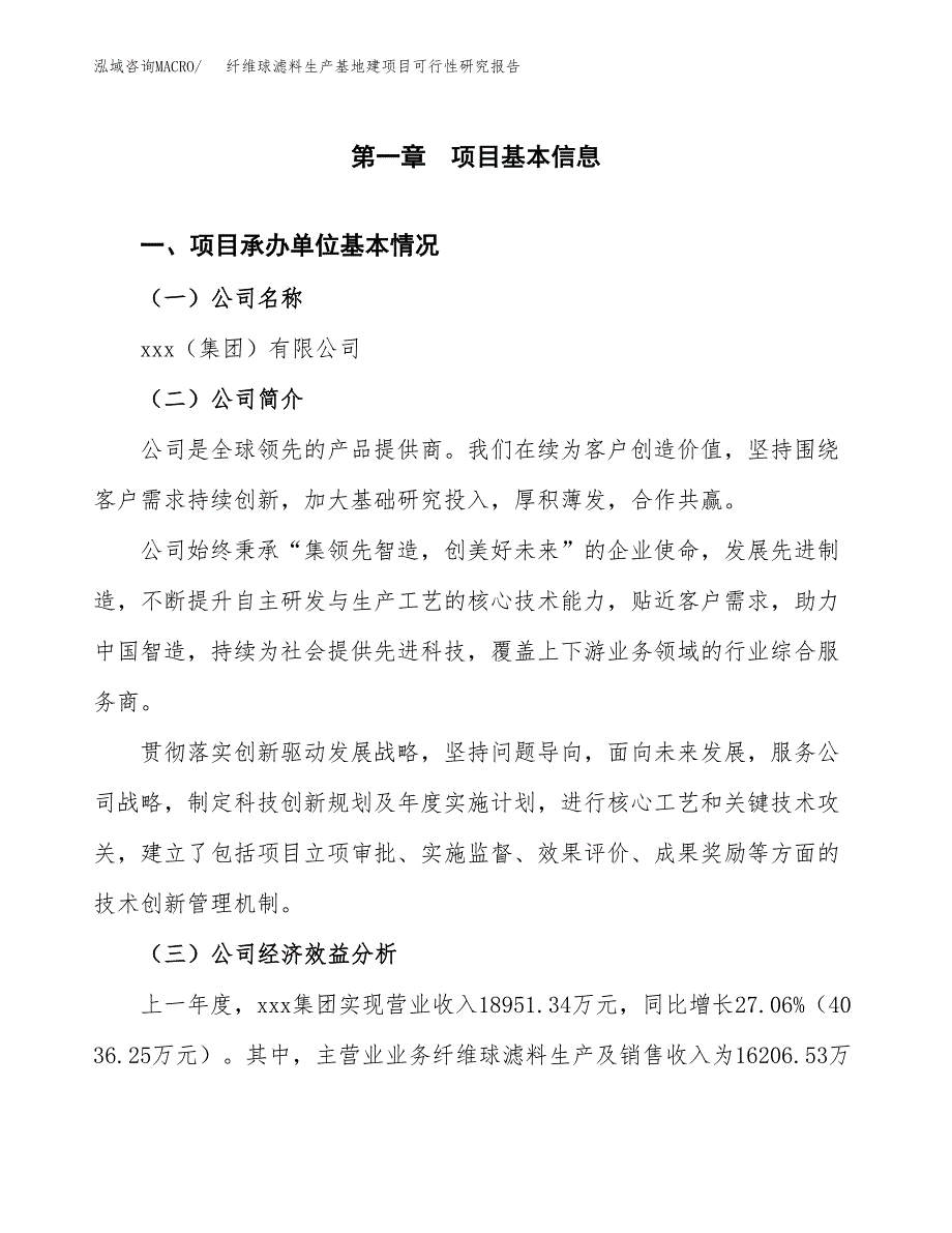 （模板）纤维球滤料生产基地建项目可行性研究报告_第4页