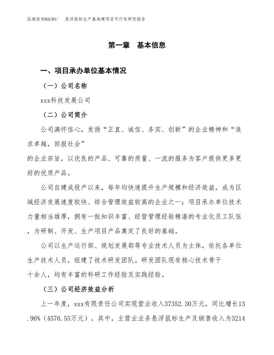 （模板）悬浮鼠标生产基地建项目可行性研究报告_第4页