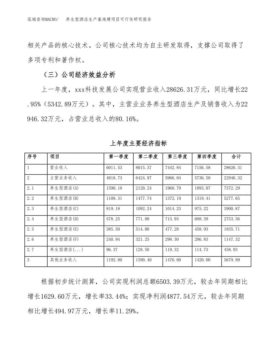 （模板）养生型酒店生产基地建项目可行性研究报告_第5页