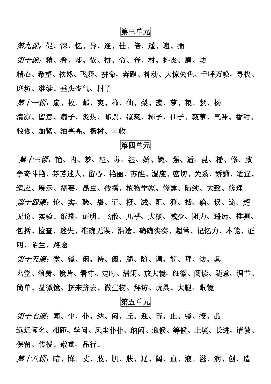 小学语文教材《专用汉字听写大赛汉字题库》_第2页