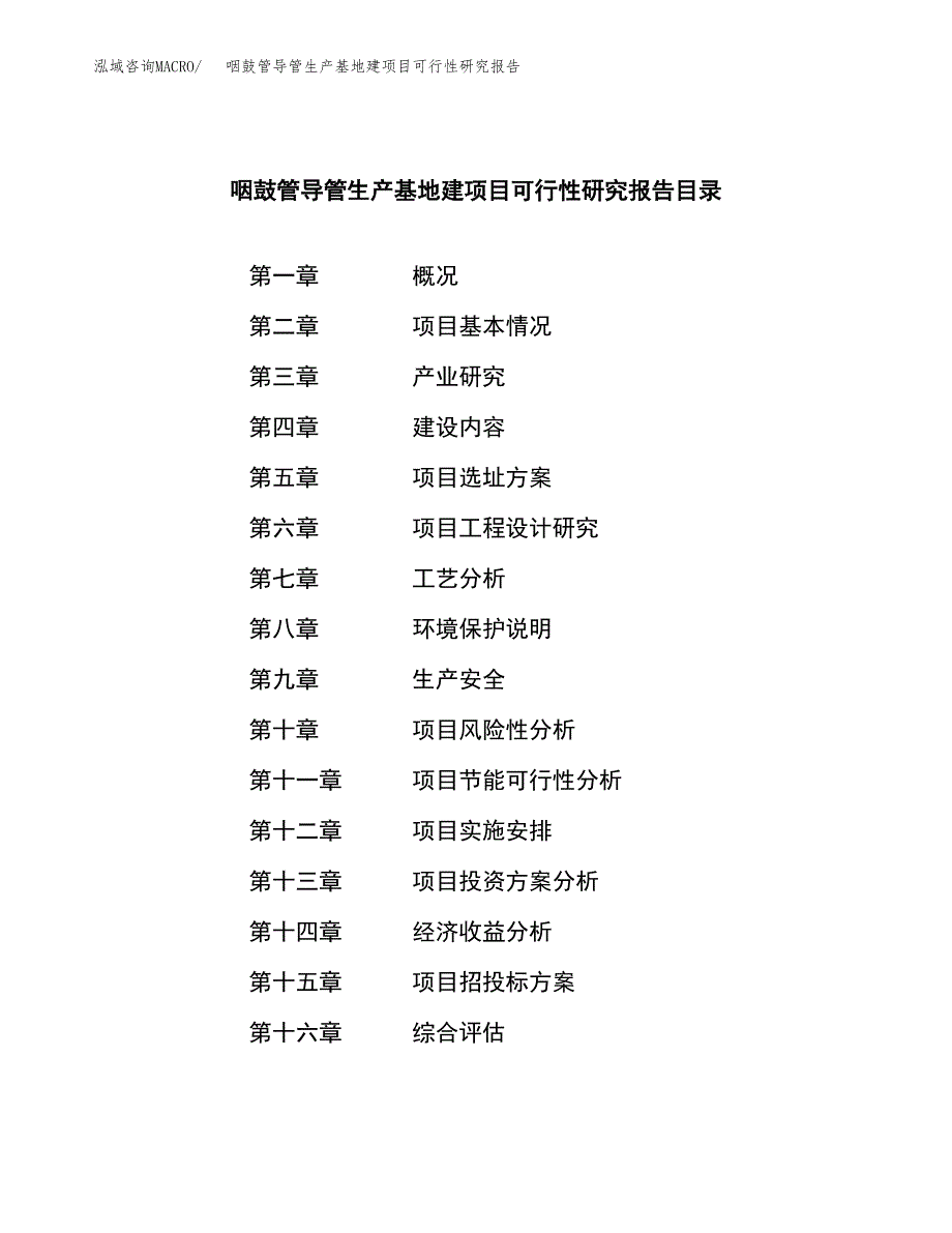 （模板）咽鼓管导管生产基地建项目可行性研究报告_第3页