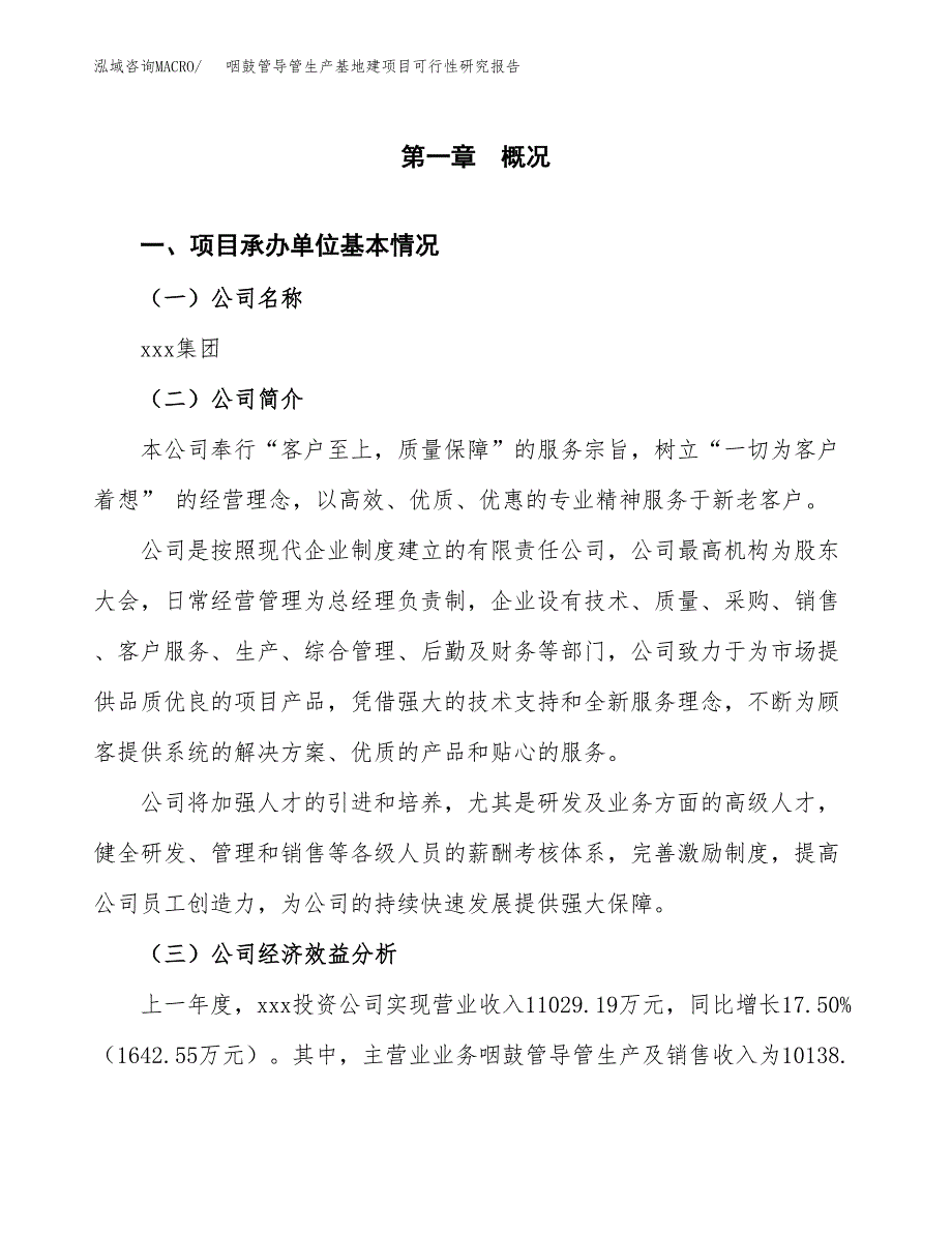 （模板）咽鼓管导管生产基地建项目可行性研究报告_第4页