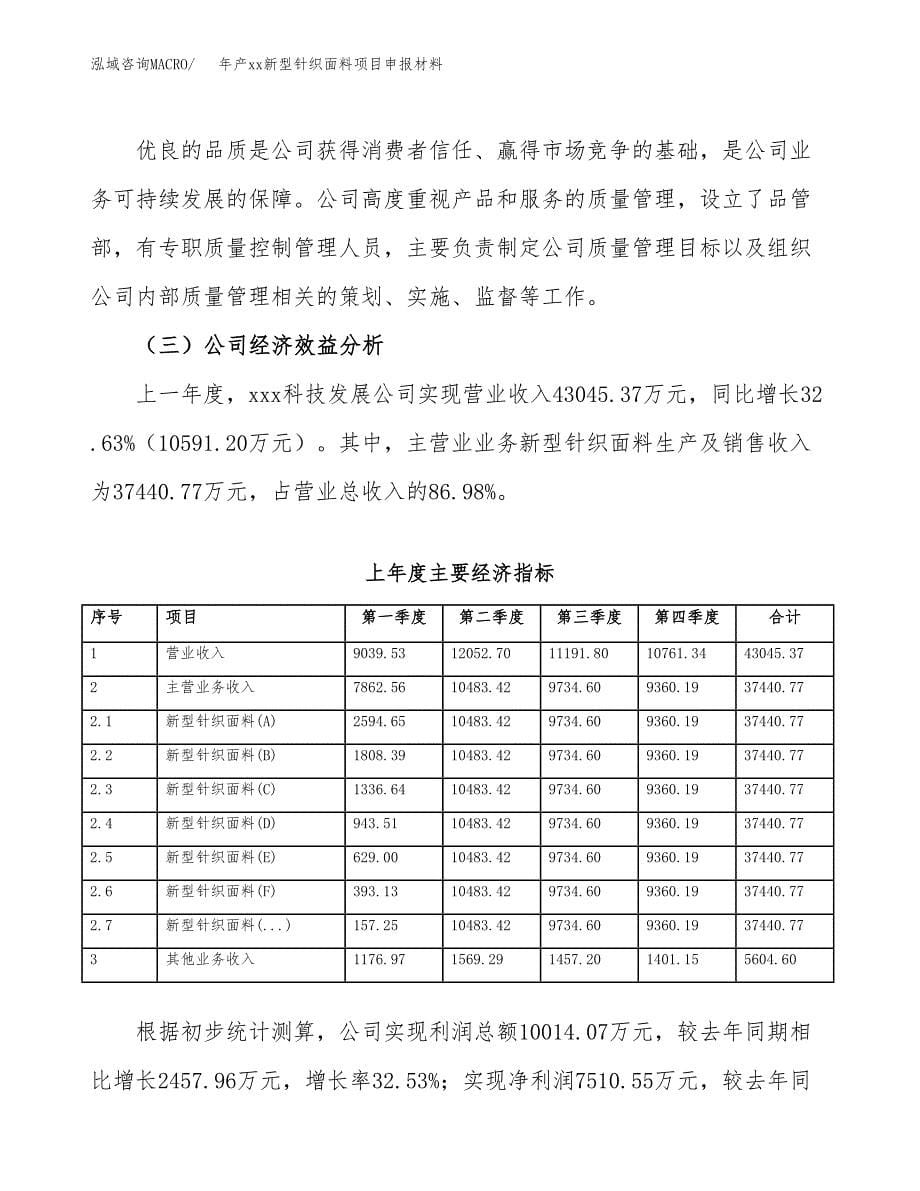 年产xx新型针织面料项目申报材料_第5页