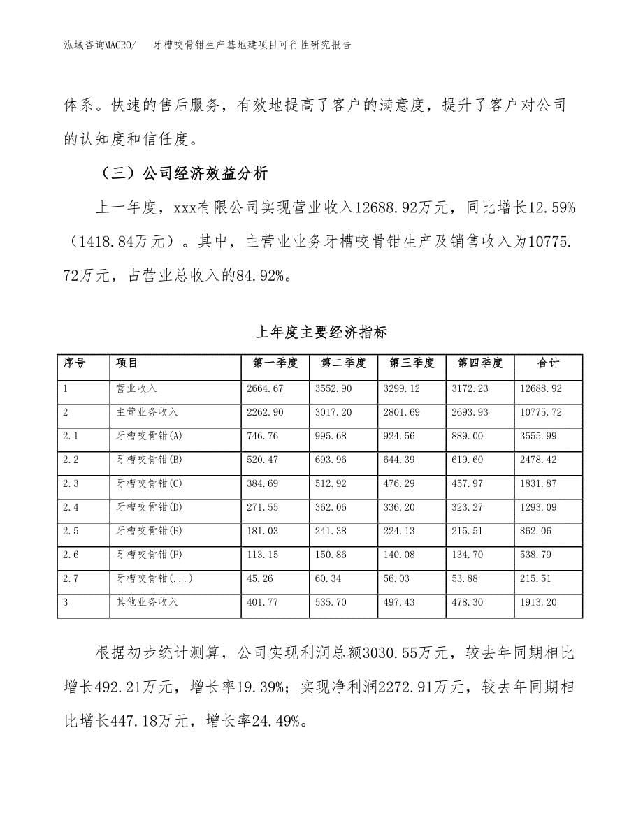 （模板）牙槽咬骨钳生产基地建项目可行性研究报告_第5页