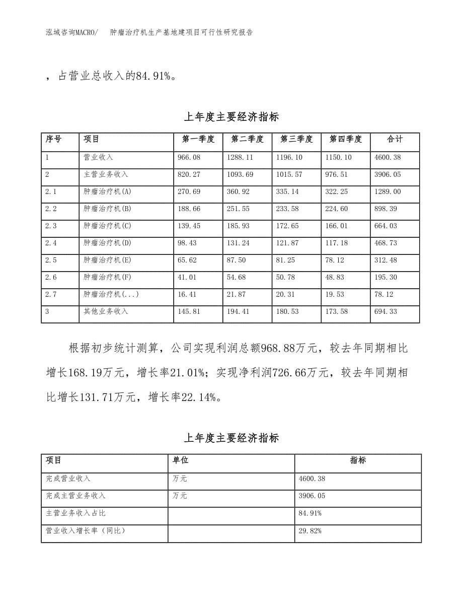 （模板）肿瘤治疗机生产基地建项目可行性研究报告 (1)_第5页