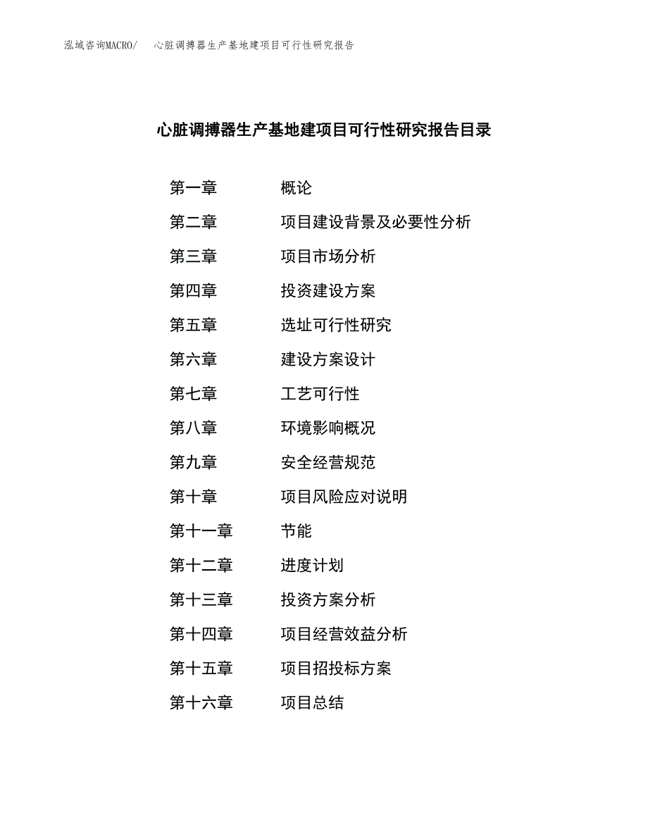 （模板）心脏调搏器生产基地建项目可行性研究报告_第3页