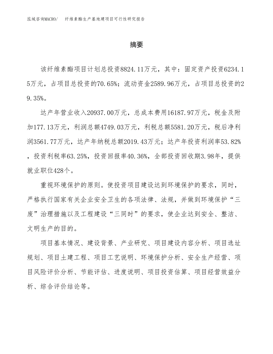 （模板）纤维素酯生产基地建项目可行性研究报告_第2页