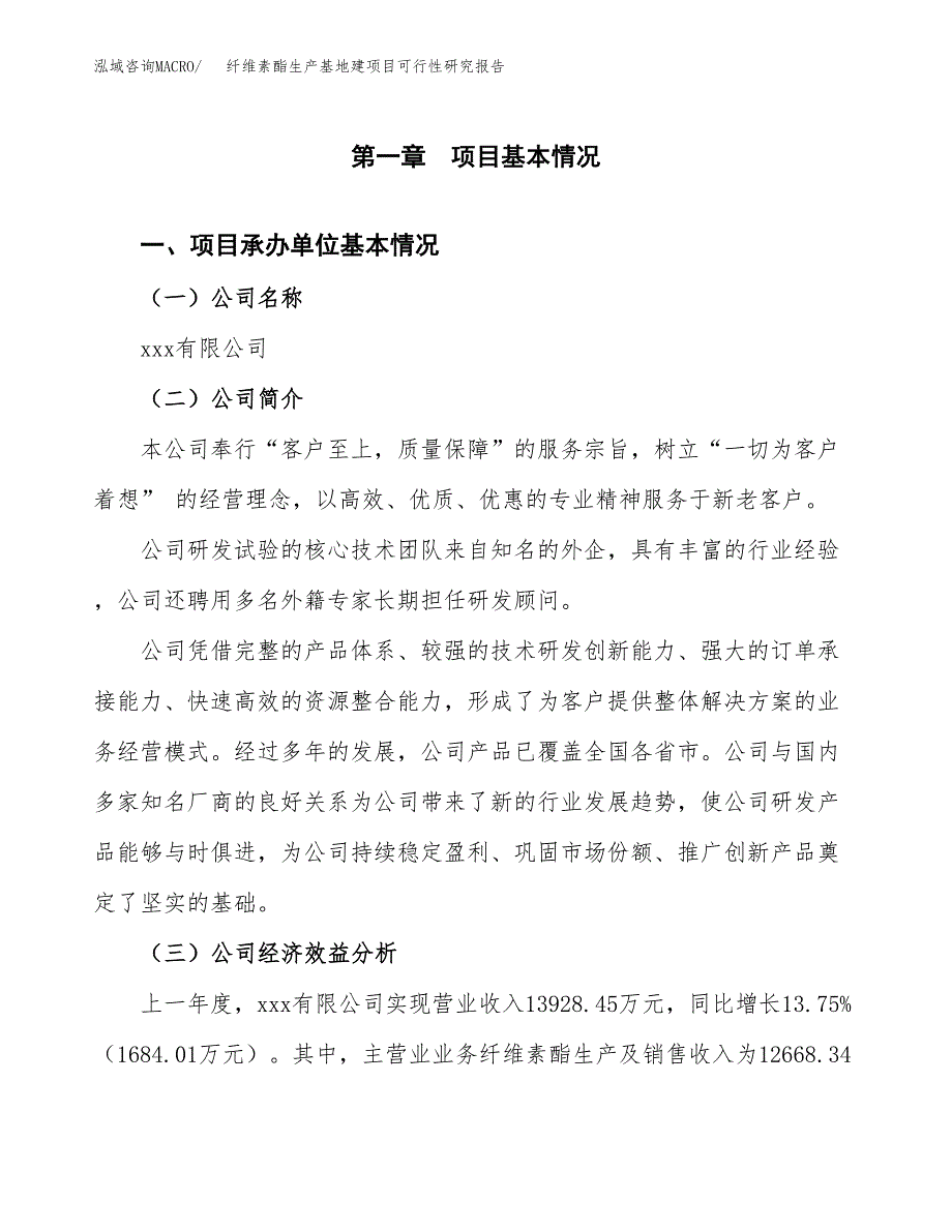 （模板）纤维素酯生产基地建项目可行性研究报告_第4页