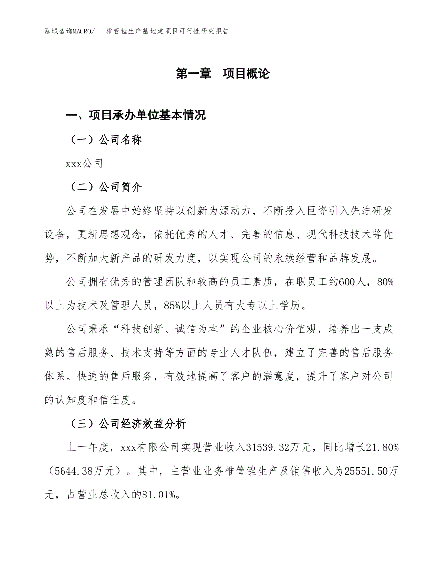 （模板）椎管锉生产基地建项目可行性研究报告_第4页