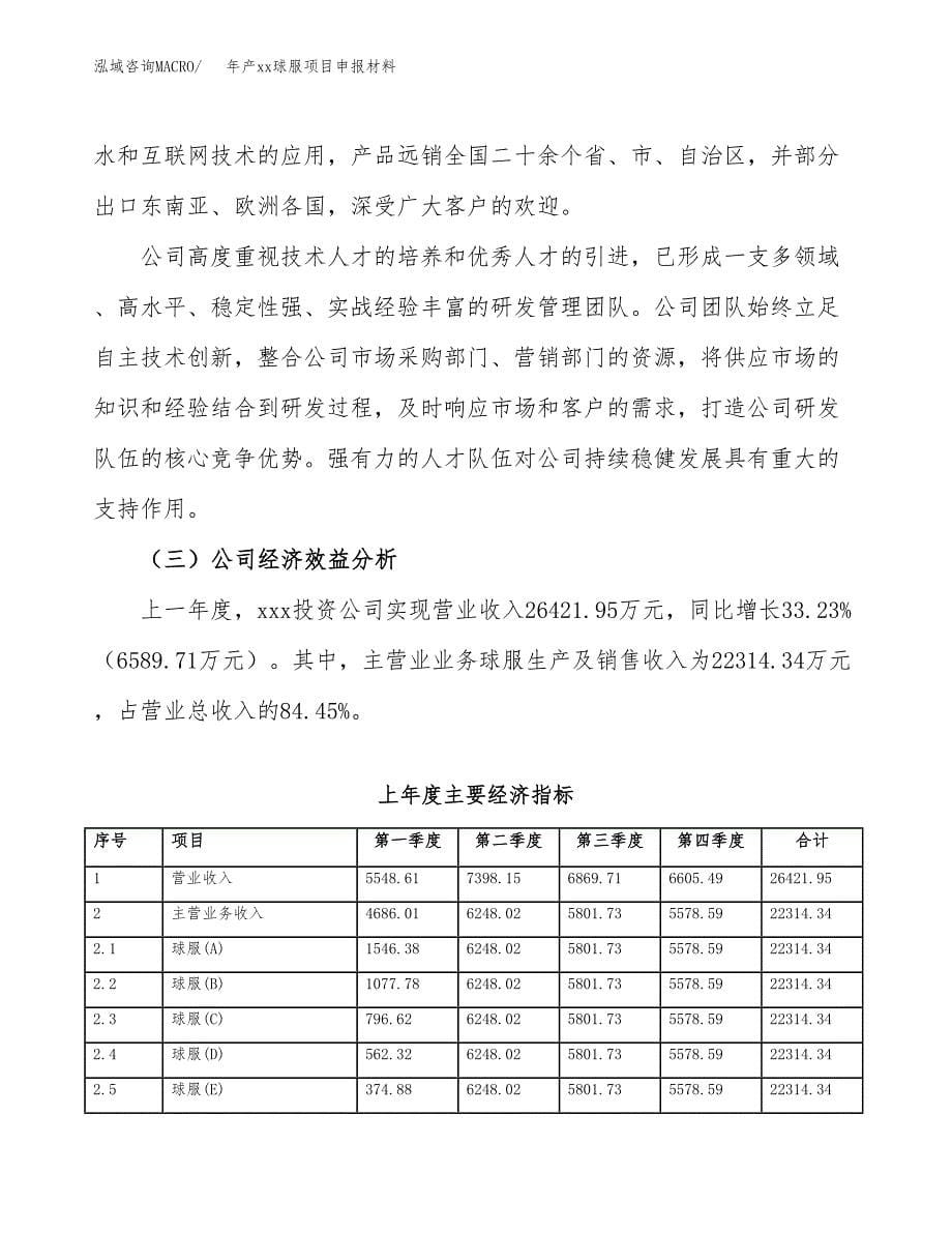 年产xx球服项目申报材料_第5页