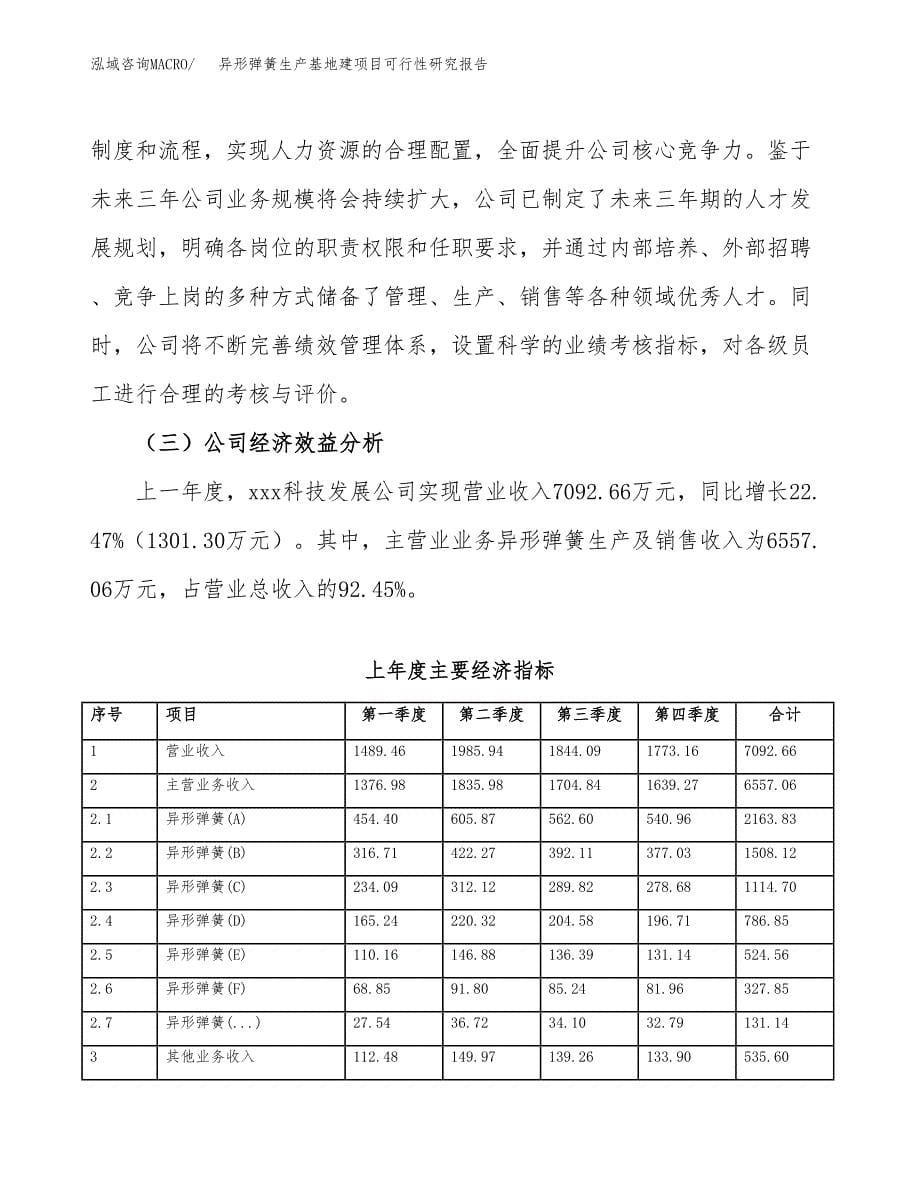 （模板）异形弹簧生产基地建项目可行性研究报告 (1)_第5页