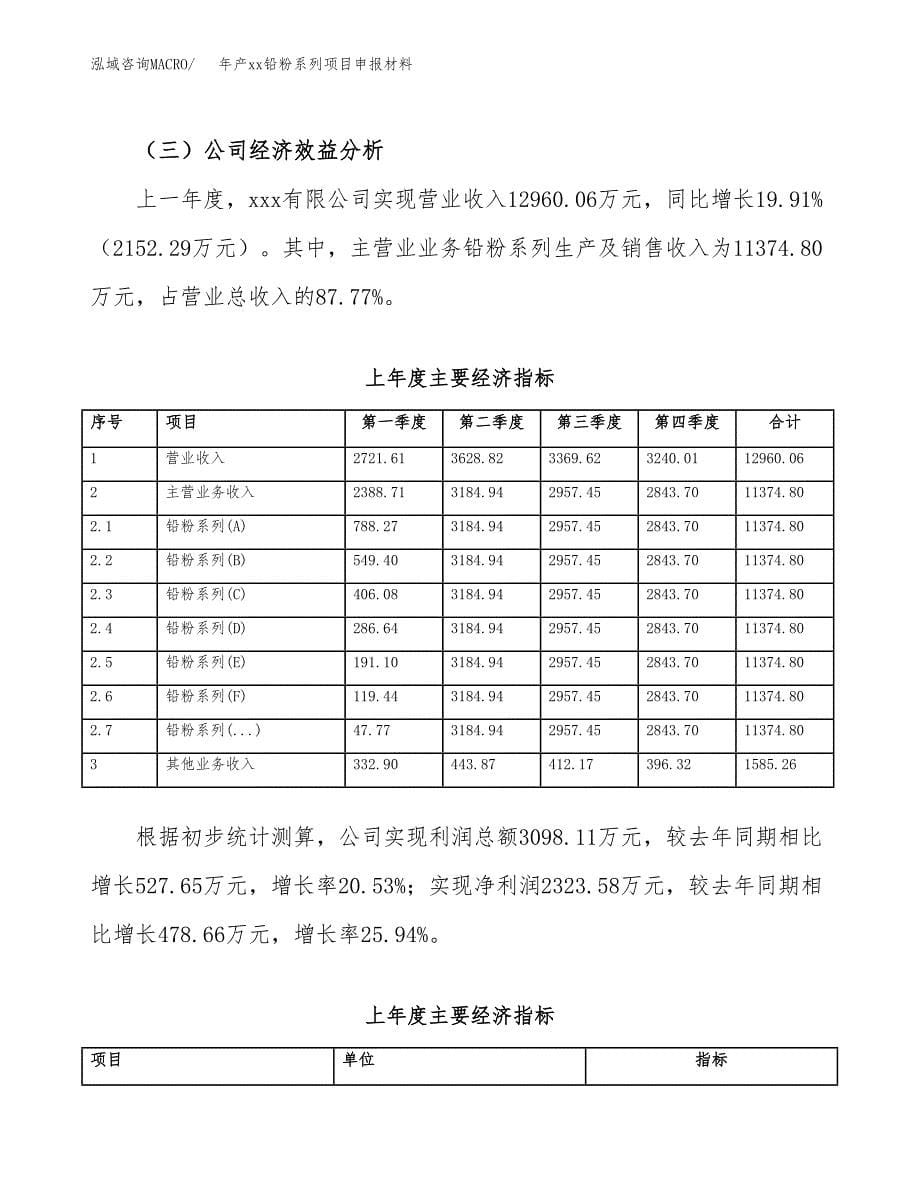 年产xx铅粉系列项目申报材料_第5页