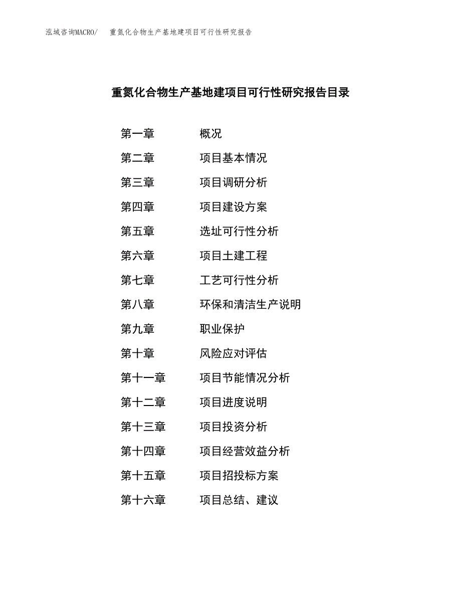 （模板）重氮化合物生产基地建项目可行性研究报告_第4页