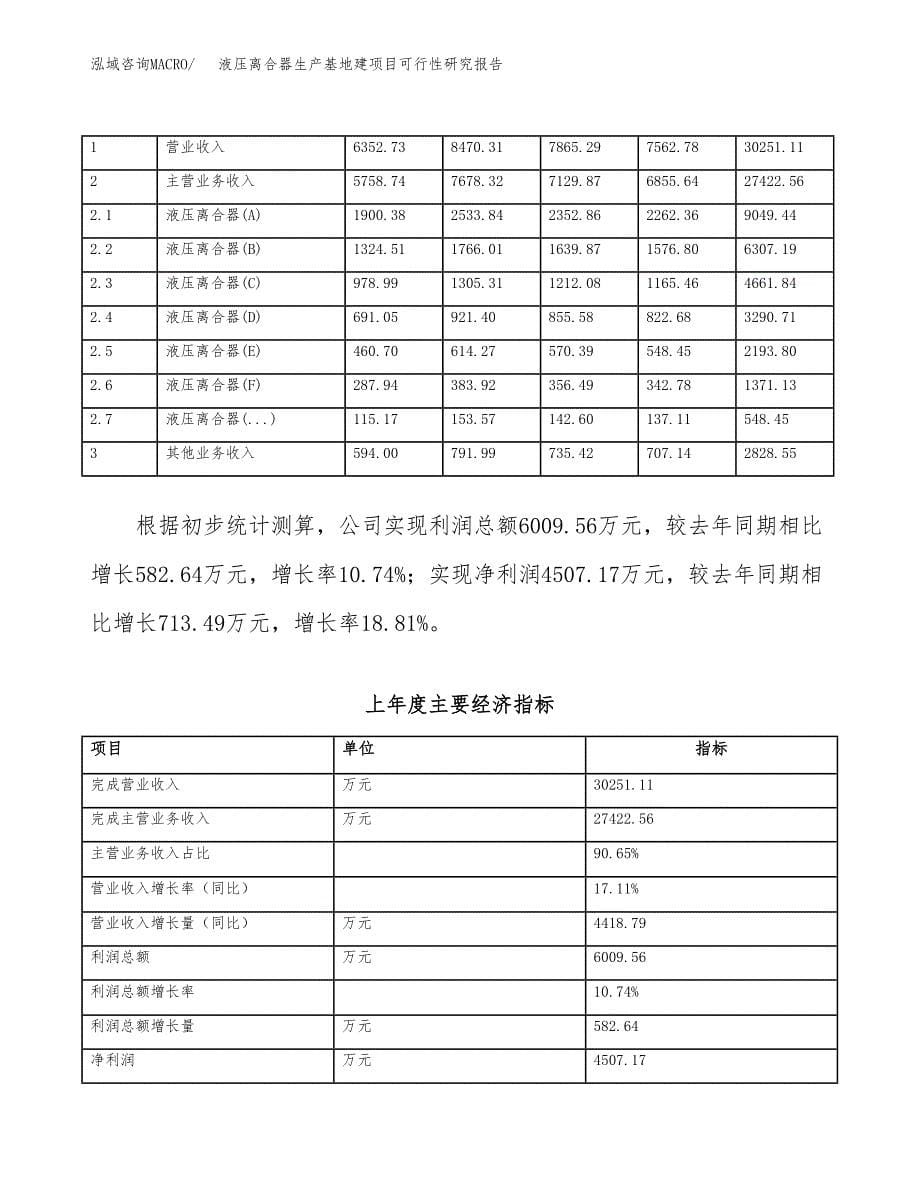 （模板）液压离合器生产基地建项目可行性研究报告_第5页