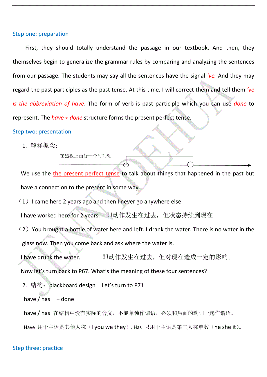 全英文语法说课(现在完成时)_第2页