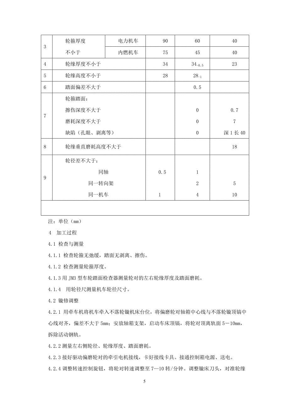 镟修轮径差提高轮箍使用寿命的探索-唐山丰润机务段数据采集_第5页