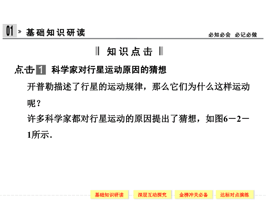 太阳与行星间的引力 课件(人教版必修2)_第4页