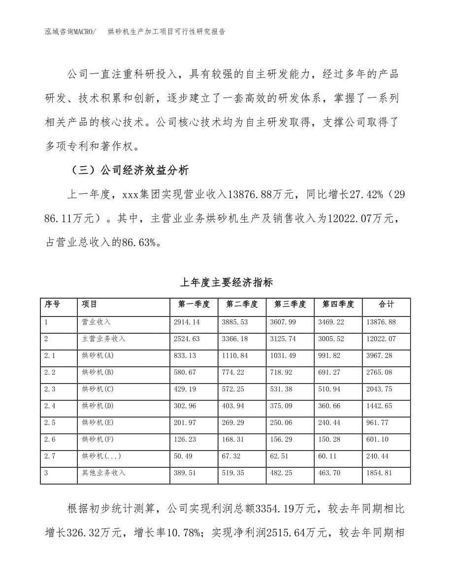 烘砂机生产加工项目可行性研究报告_第5页