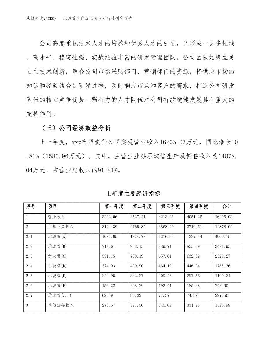 示波管生产加工项目可行性研究报告_第5页