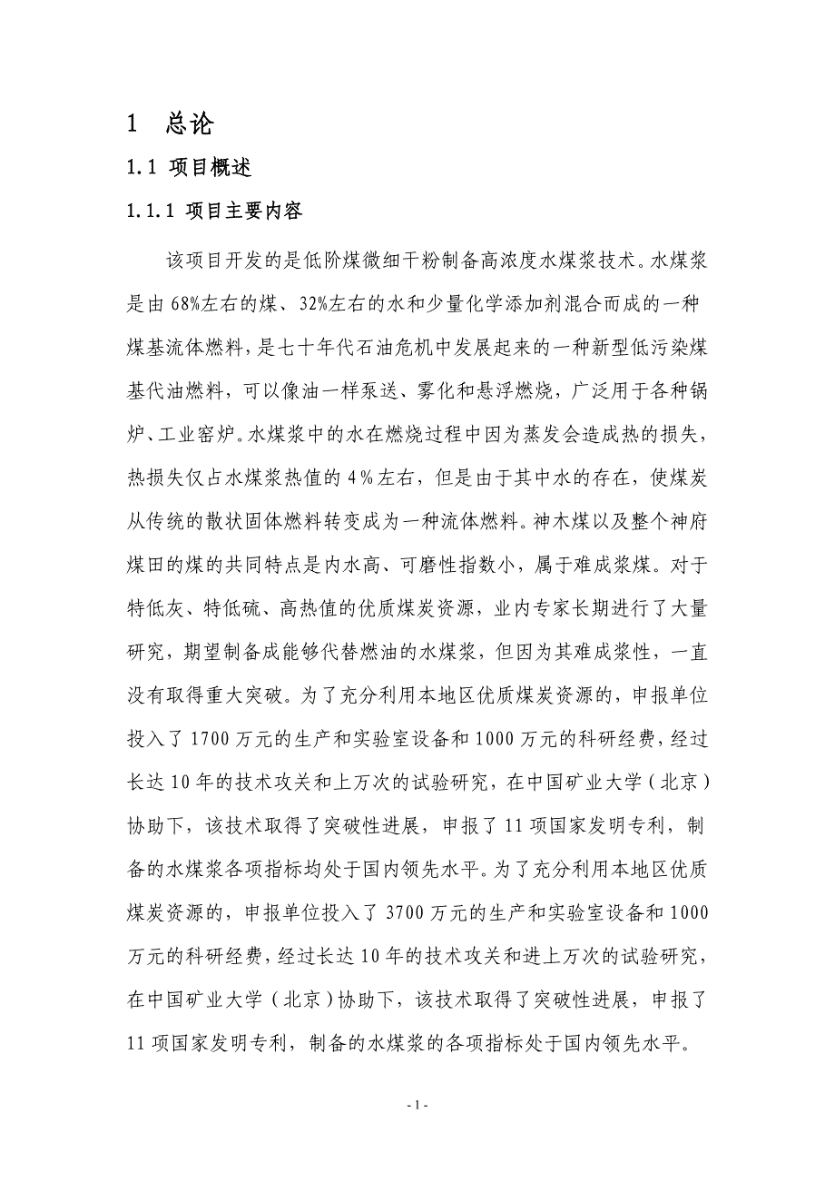 低阶煤制备高浓度水煤浆技术开发可行性报告_第4页