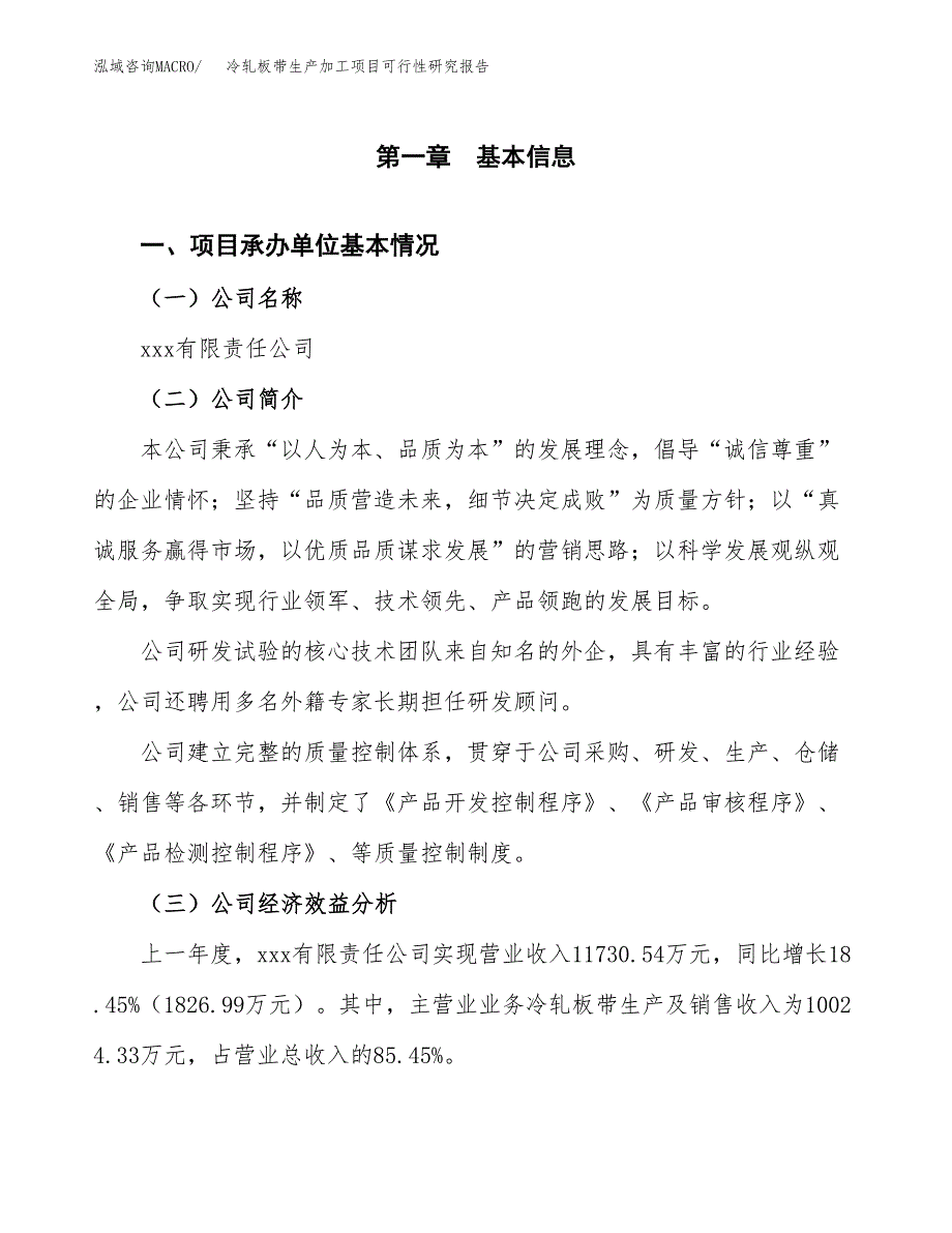 冷轧板带生产加工项目可行性研究报告_第4页