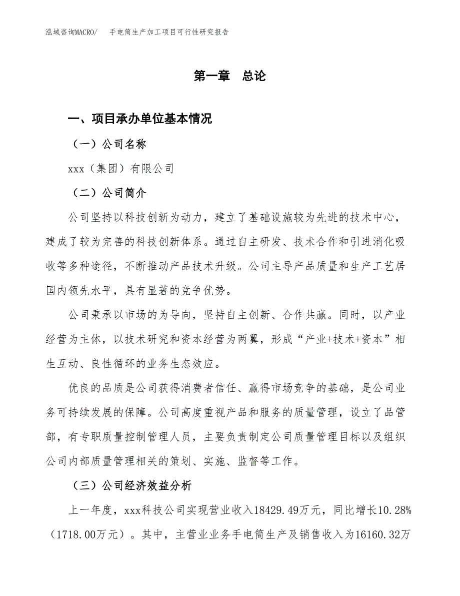 手电筒生产加工项目可行性研究报告_第4页