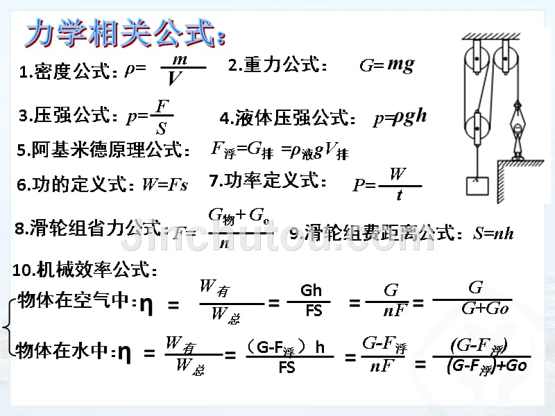 初中物理力学综合计算_第3页