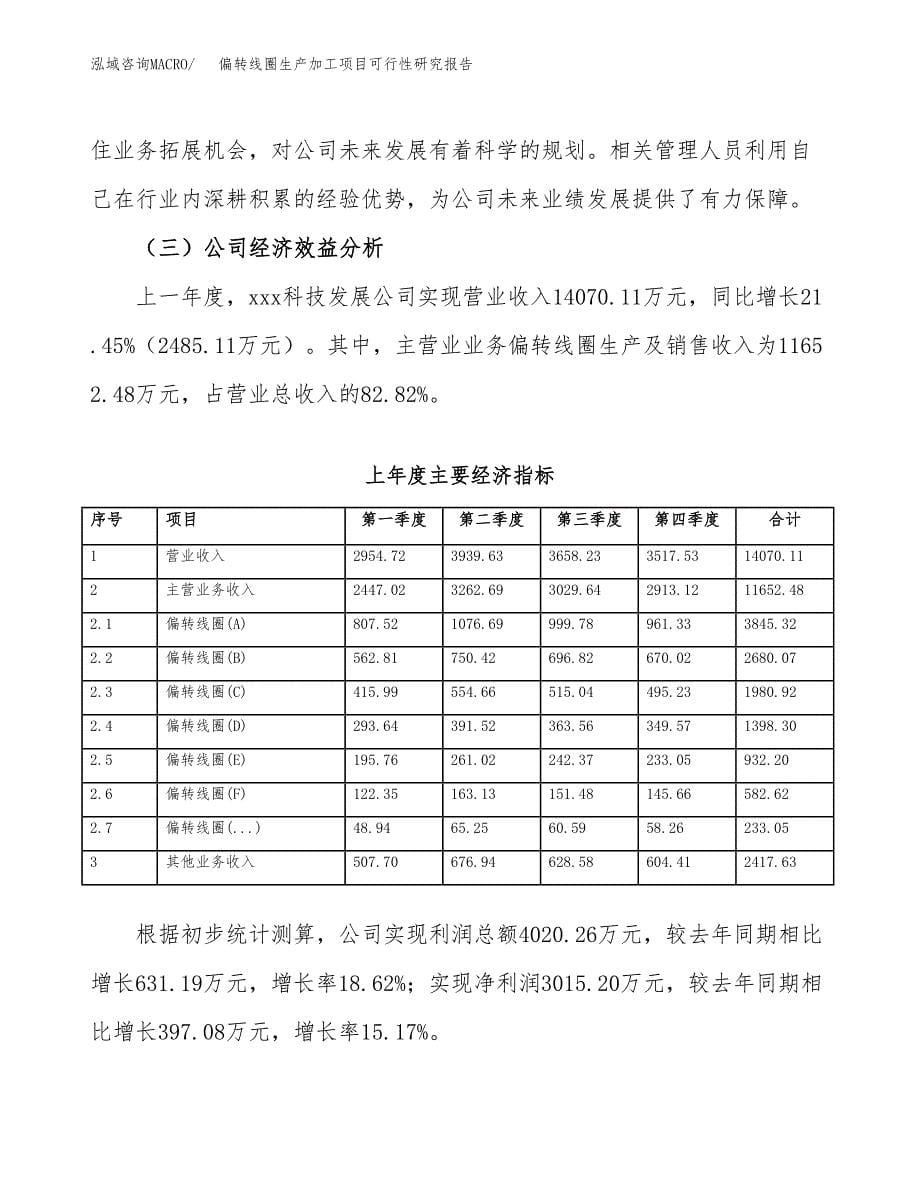 偏转线圈生产加工项目可行性研究报告_第5页