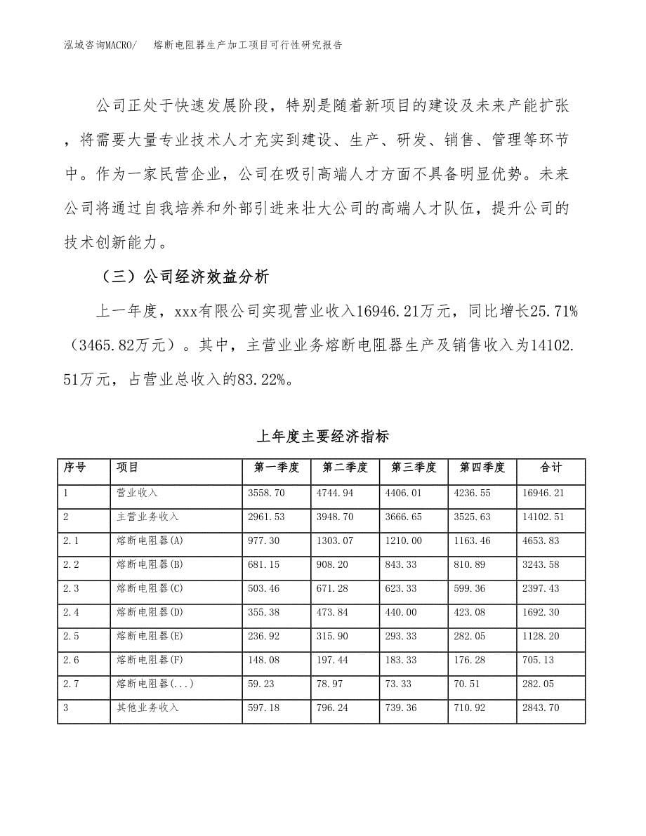 熔断电阻器生产加工项目可行性研究报告_第5页