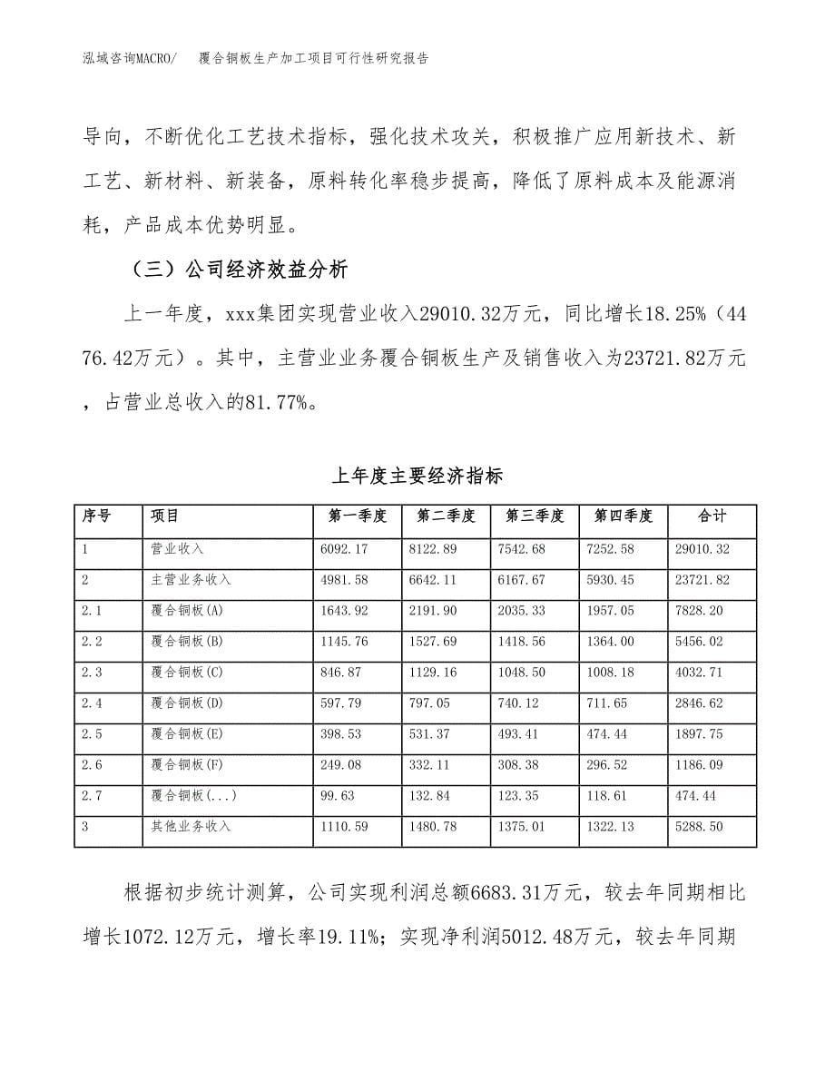 覆合铜板生产加工项目可行性研究报告_第5页