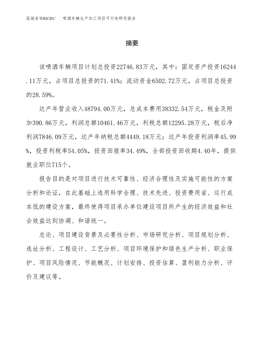 喷洒车辆生产加工项目可行性研究报告_第2页