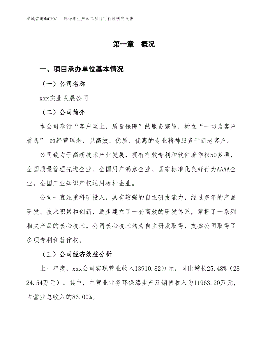 环保漆生产加工项目可行性研究报告_第4页