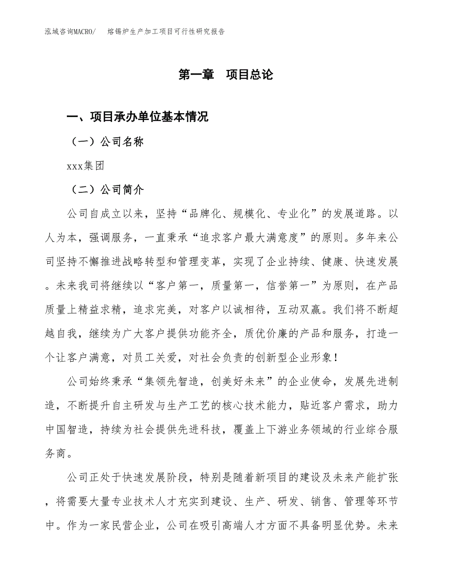 熔锡炉生产加工项目可行性研究报告_第4页