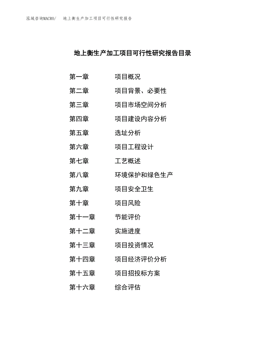 地上衡生产加工项目可行性研究报告_第3页