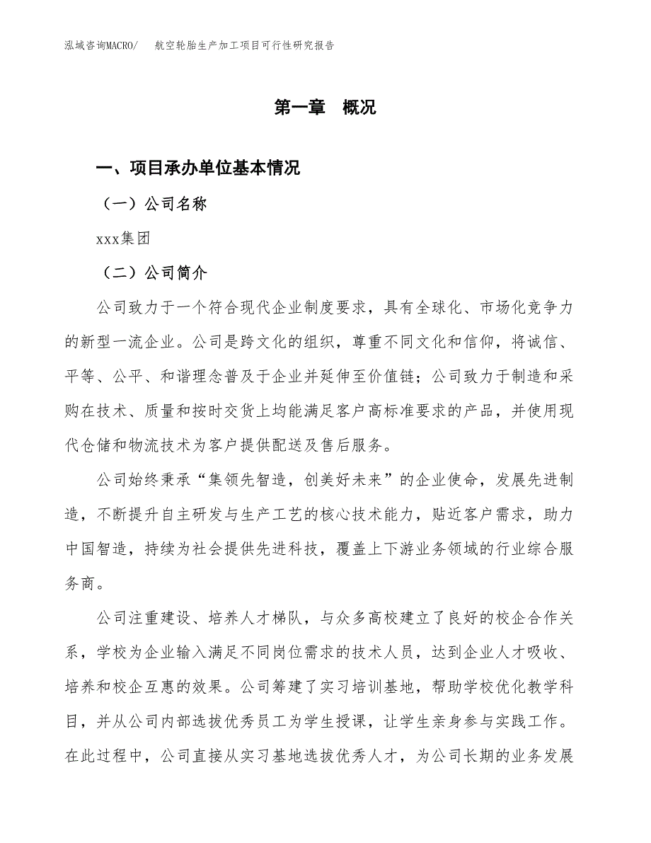 航空轮胎生产加工项目可行性研究报告_第4页