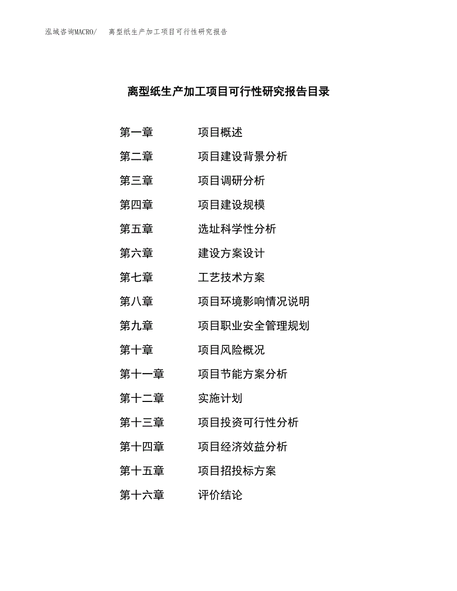 离型纸生产加工项目可行性研究报告_第3页