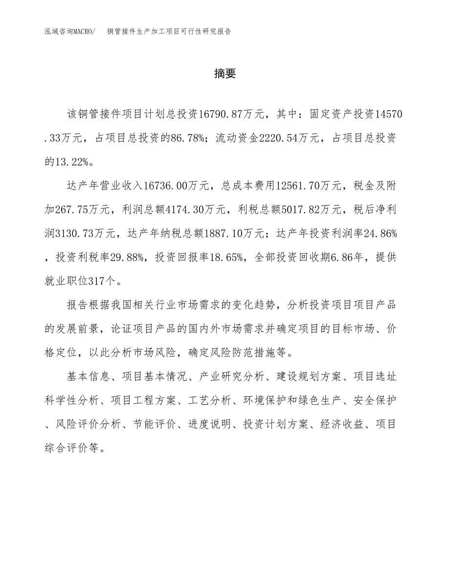 铜管接件生产加工项目可行性研究报告_第2页