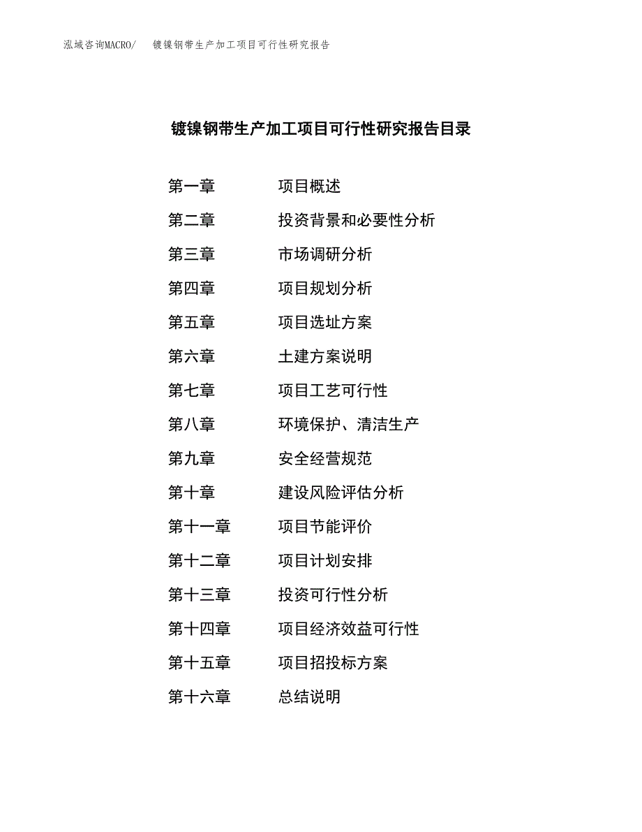 镀镍钢带生产加工项目可行性研究报告_第3页