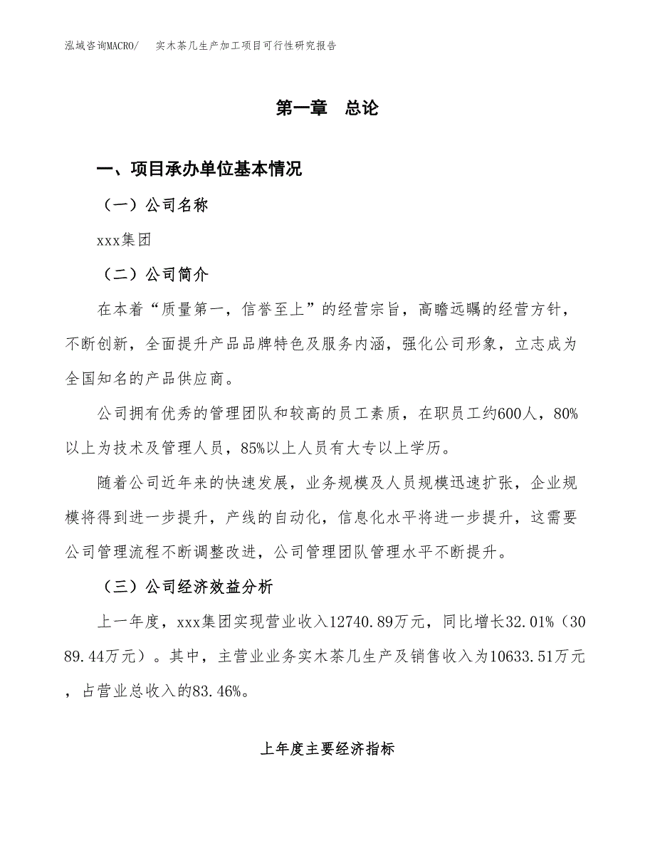 实木茶几生产加工项目可行性研究报告_第4页