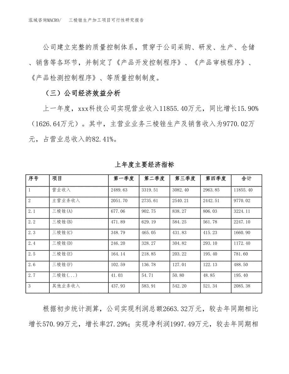 三棱锉生产加工项目可行性研究报告_第5页