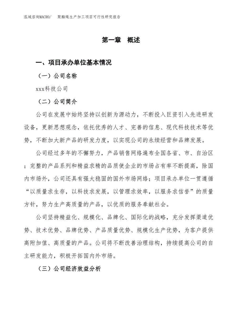 聚酯绳生产加工项目可行性研究报告_第4页