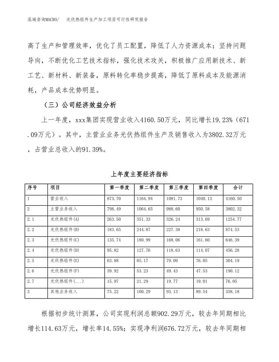 光伏热组件生产加工项目可行性研究报告_第5页