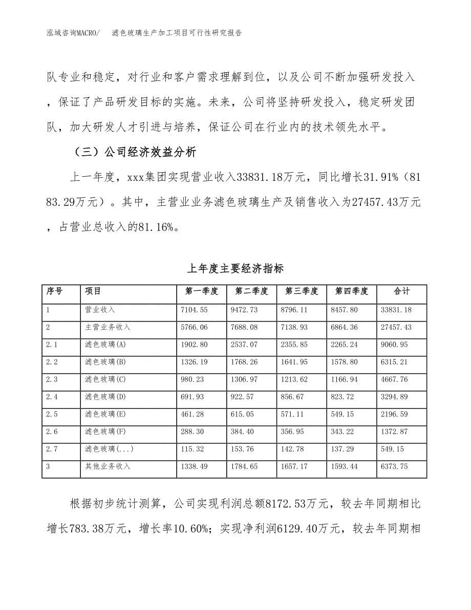 滤色玻璃生产加工项目可行性研究报告_第5页