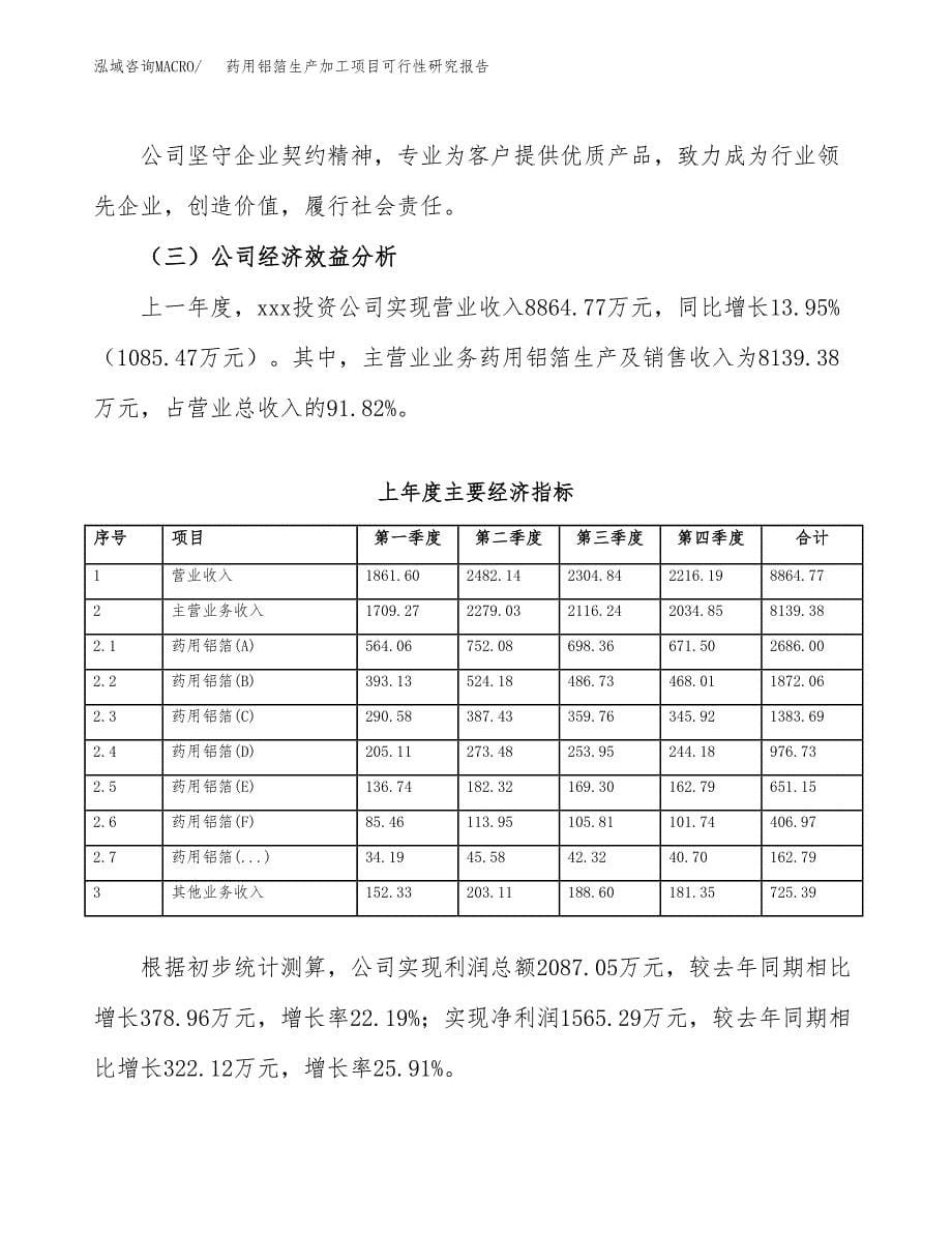 药用铝箔生产加工项目可行性研究报告_第5页