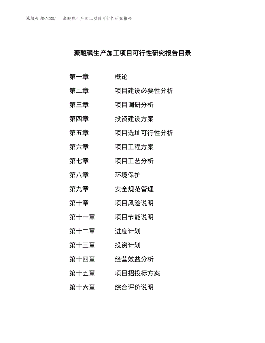 （模板）聚醚砜生产加工项目可行性研究报告_第3页