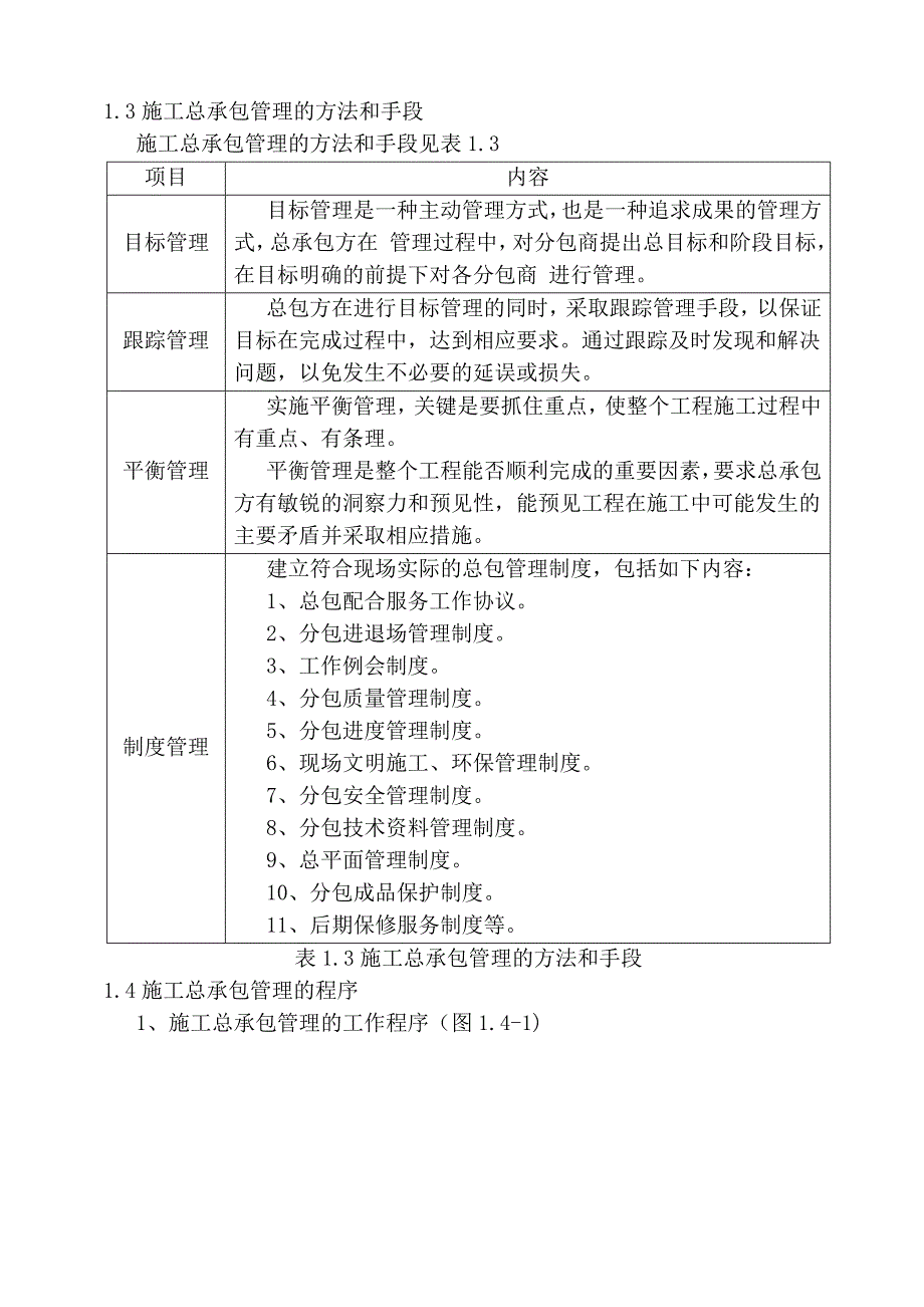 4、对总承包管理的认识以及对专业分包工程的配合、协调、管理、服务方案;_第4页