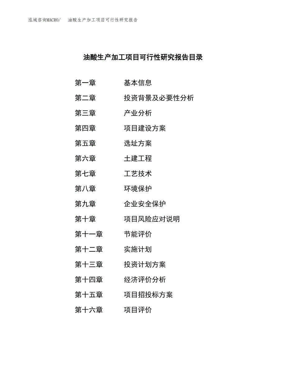 （模板）油酸生产加工项目可行性研究报告_第3页